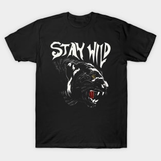 Wild Majesty: Stay Wild Tiger Profile T-Shirt